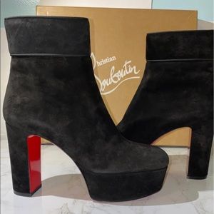 Christian Louboutin Protorlato black suede boots